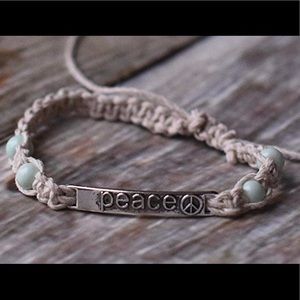 Hemp beaded bracelet